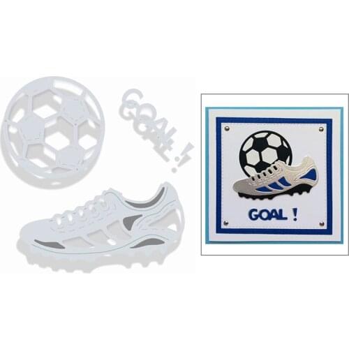 2020 New Football and Shoes Metal Cutting Dies For Cut Paper Making Decoration Greeting Card Album DIY Scrapbooking No Stamp Set