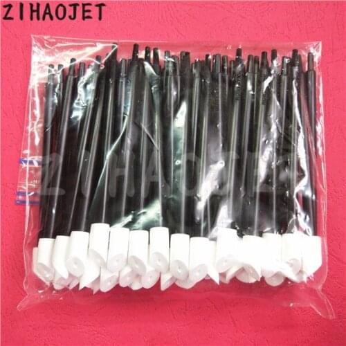 Original new printer head clean swab sponge for Rubystick T21 T-21 clean stick for Epson DX4 DX5 SPT510 Konica head clean 100pcs