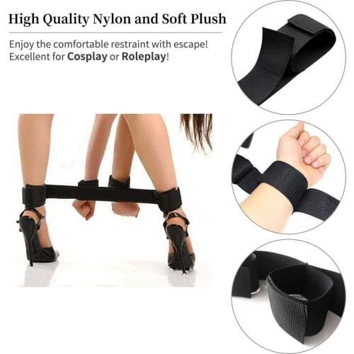 Couple Slave Restraint Nylon Bondage Restraint Wrists & Ankle Cuffs Adult Sex Games for Couples Sex Fetish Bondage