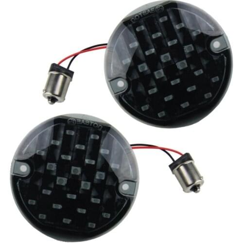 3-1/4" Flat Style Red Rear LED Turn Signals motorcycle lights For Sofftail '94-'13 FLHTC/I '00-'01 FLTRSE '94-'09