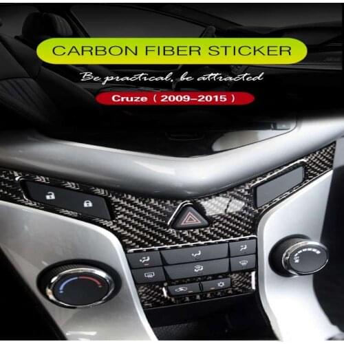 Suitable for Chevrolet 09 old Cruze central air conditioning air outlet panel special true carbon fiber sticker auto parts