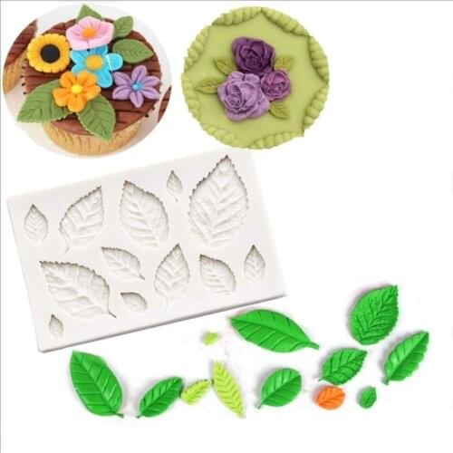 Tree Maple Leaf Mold Silicone Fondant Cake Decorating Tools Chocolate Baking Mould 3D Sugarcraft Resin Clay Homemade Bakeware