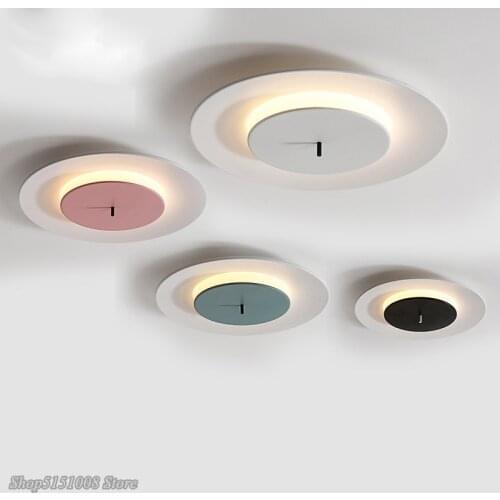 Modern Simple LED Ceiling Lights Nordic Living Room Childrens room Round Ceiling Lamp Bedroom Restaurant Indoor Decor Fixtures