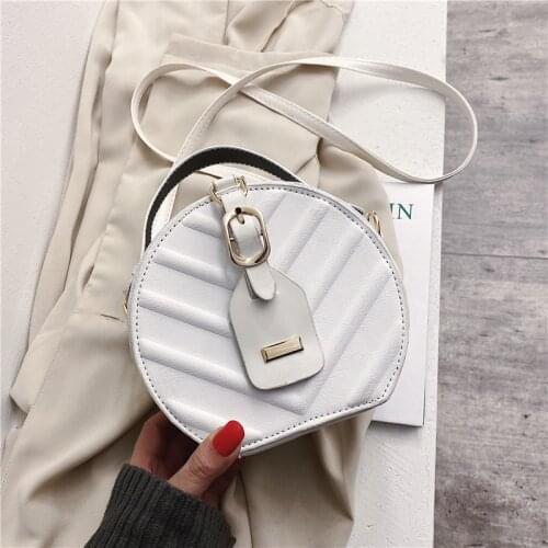 Crossbody Bag For Women Luxury Handbags Women Bags Designer Leather Round Small Shoulder Bag Female Zip Purse