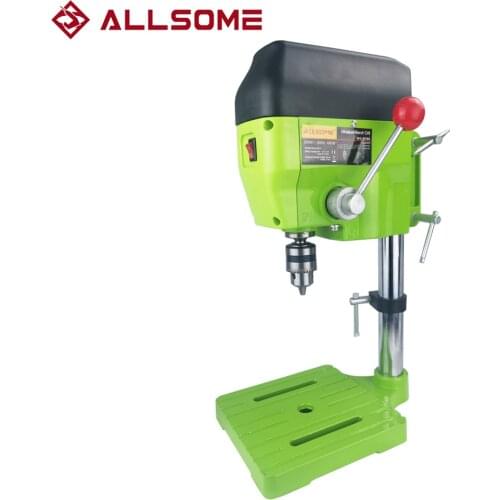 ALLSOME High Variable Speed Bench Drill Press 480W Drilling Machine Drilling Chuck 1-10mm For DIY Wood Metal Electric Tools
