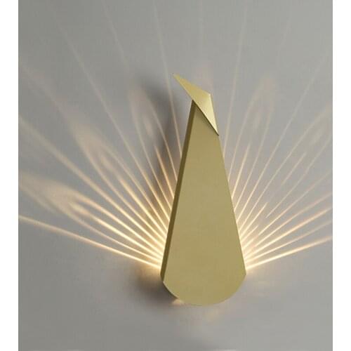 Living room aisle corridor bedroom bedside LED creative iron wall lamp Nordic minimalist lamp LB121414