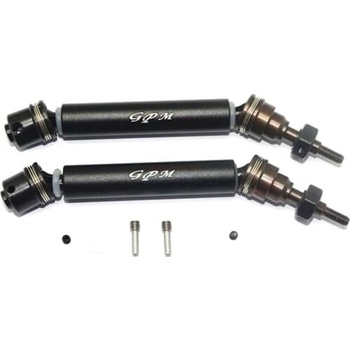 Hardened Retractable CVD Front Universal Joint Driveshaft Set for Traxxas Rustler 4X4 RC Car Upgrade Parts