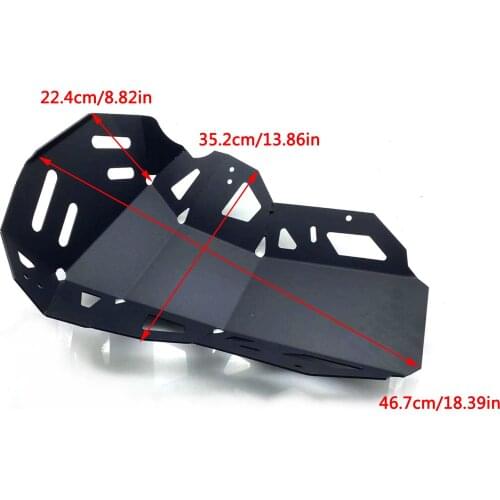 1Set Engine Protection Guard Protection Cover Lower Frame Protector Accessories Parts for Kawasaki 650 KLE650 15-21 Black