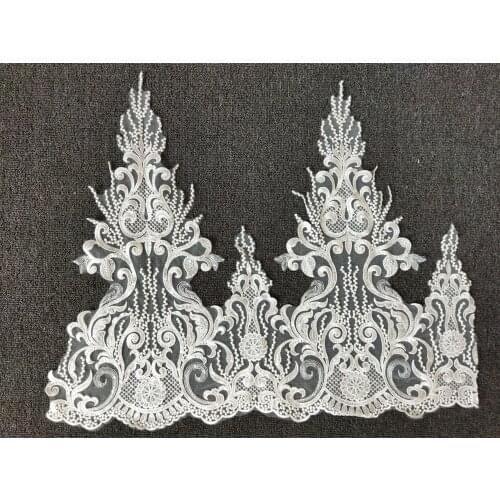 Sell By 1 Yard Lace Fabric 52cm Width Dress Lace Fabric Bridal Lace Fabric Sequins Lace Fabric