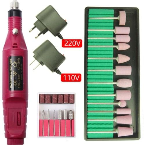 20000RPM Electric Nail Drill Machine Manicure Drill Pedicure Drill Salon Nail Drill Machine Professional Nail Drill Machine Set