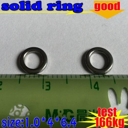 2016fishing lures 80pcs/lot fishing solid ring size 1.0*4*6.4mm of 304 stainless steel test 166kg