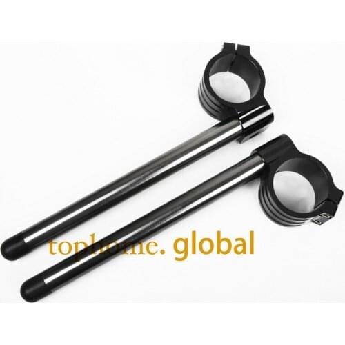 54mm Regular Normal Clip-on Black Color CNC Motorcycle Universal Clip Ons handlebars