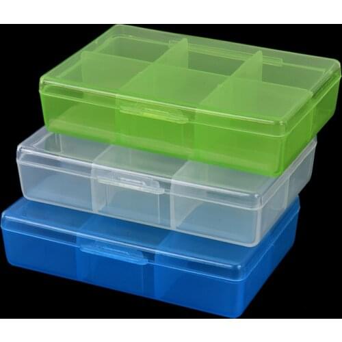 7 Day 6Compartment Pill Medicine Clear Pill Box Container For Medicine Organizer Case Tablet Pill Case Box Splitters Dispenser