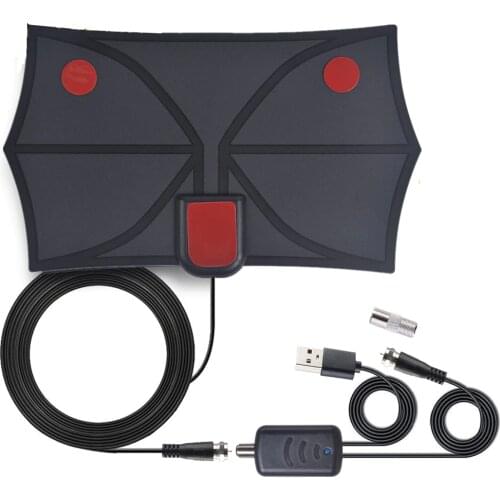 Full HD Digital HDTV Antenna TV receiver with Amplifier Booster DVB-T2 indoor 980 miles Clear Satellite receiver dish Aerial