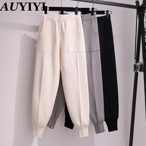 AUYIYI Women's Cropped Trousers