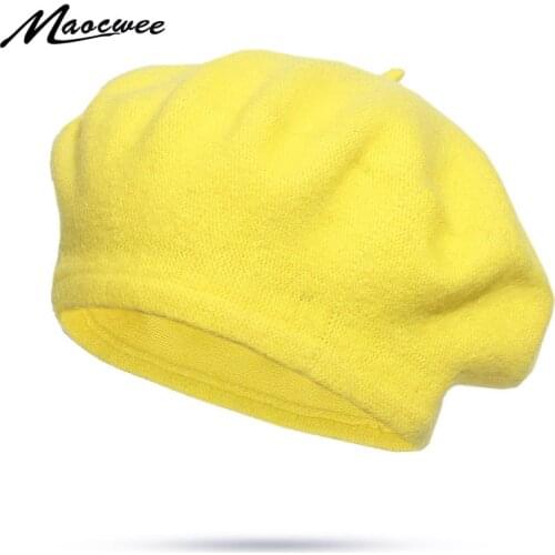 New Women Cotton Solid Color Berets Caps Spring and Autumn Female Men Beret Hat Breathable Fashion Outdoor Slouch Cap Wholesale