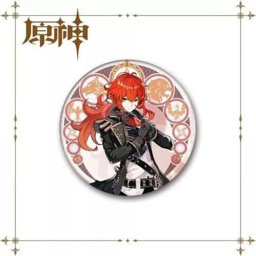Game Genshin Impact badge 58mm cartoon Acrylic Brooch