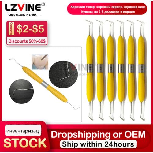 Dental Composite Resin Filling Spatula Titanium plated Head Resin Filler Set thick handle Restoration set Dental Instrument lm