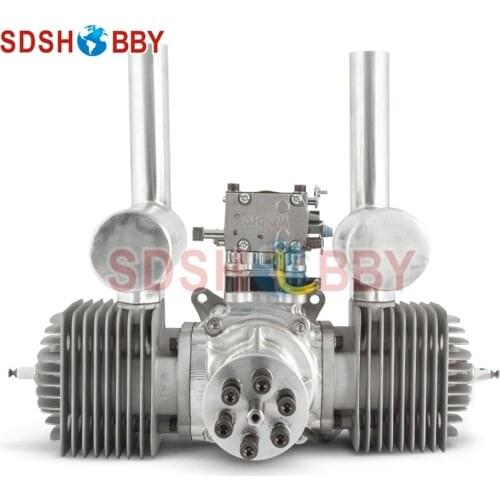 DLA180 CNC Processed Gasoline Engine/Petrol Engine 180CC for Gas Airplane with Double Cylinders