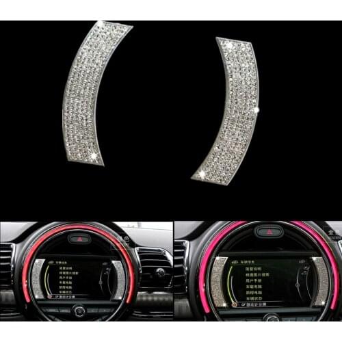 For Mini Cooper F56 F55 F54 Interior Dashboard Diamond Stickers Instrument Navigation Decoration Mini F54 Clubman MINI F55 F56