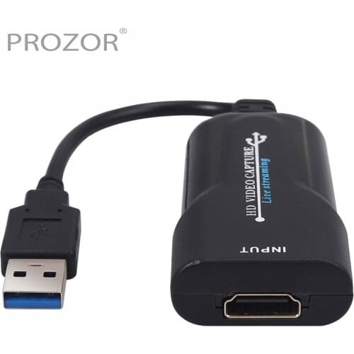 HDMI Capture Card 1080P HDMI to USB Live Video & Game Capture For Windows Linux Mac OS Youtube OBS Twitch PS3 PS4 Xbox Wii U