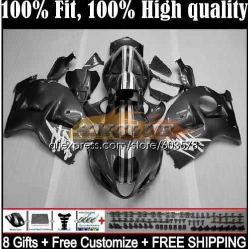 Injection For SUZUKI GSXR1300 Hayabusa 2008 2009 2010 2011 2012 2013 21CL.294 silver grey GSXR 1300 CC 14 15 16 17 18 19 Fairing