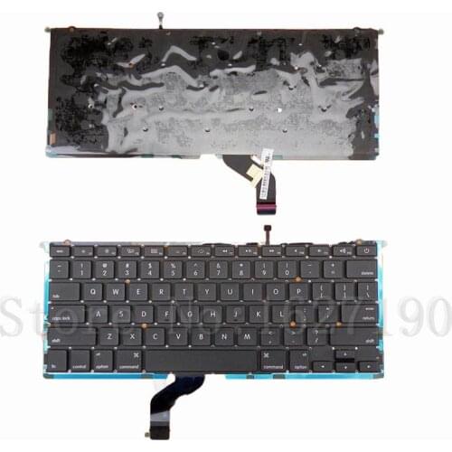 US Keyboard For APPLE Macbook A1425 BLACK With Backlit board New Laptop Keyboards With PN:DG731261XTVDYFYAW