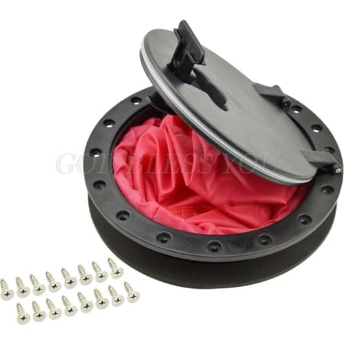 8\" Black Deck Plate Kit Deck Hatch with Storage Bag for Fishing Kayak Boating Drop Shipping