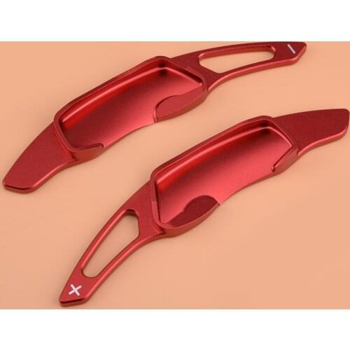 Red Aluminum Alloy Steering Wheel Shift Shifter Paddle Extension Fit For Subaru Legacy Forester Brz XV Outback Impreza