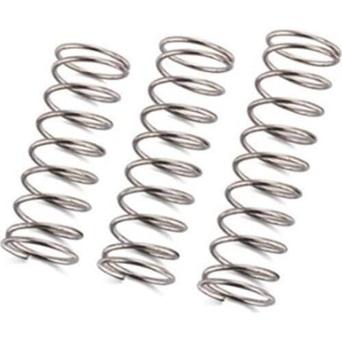 10pcs, 0.8x8xL, 0.8mm stainless Steel Micro Small Compression spring, length 15mm-50mm