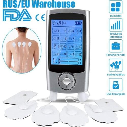 TENS Body Massager Digital Acupuncture EMS Therapy Device Electric Pulse Machine Muscle Stimulator Pain Relief Physiotherapy