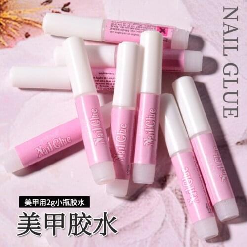 Fashion New Arrive Hot Selling Nail Glue 10pcs/ bags Nail Stickers for Crystal Jewelry Diamond Pearls Adhesive Nail Fel Manicure