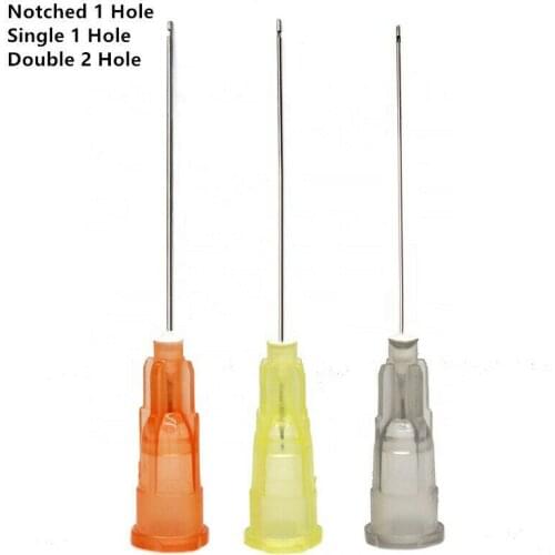 100pcs/Pack Dental Endo Irrigation Needle Disposable Syringe Tip 25G/27G/30G Yellow Orange Grey