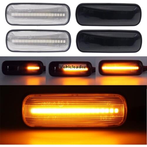 Pair Dynamic LED Car Side Marker Lights Turn Signal Repeater Lamps For Honda Civic 1995-1999 Ballade Hatchback Sedan Prelude