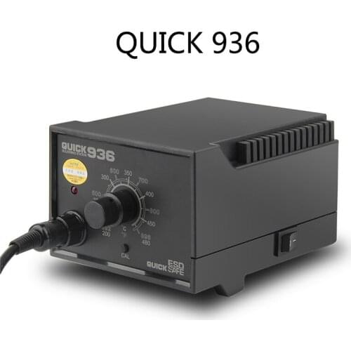 QUICK 936 110V/220V ESD Safe Soldering Station 60W Adjustable Temperature Electric Solder Iron Anti-static BGA Rework Station