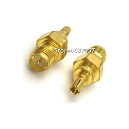 RP SMA Female to CRC9 Male connector Gold Plated RF Coaxial Adapter 1
