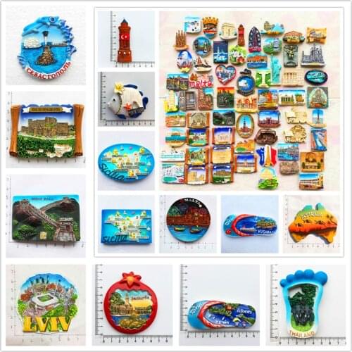 Special offer European and American Fridge Magnets Tourism Souvenir Refrigerator Magnetic Sticker Collection Handicraft Gift