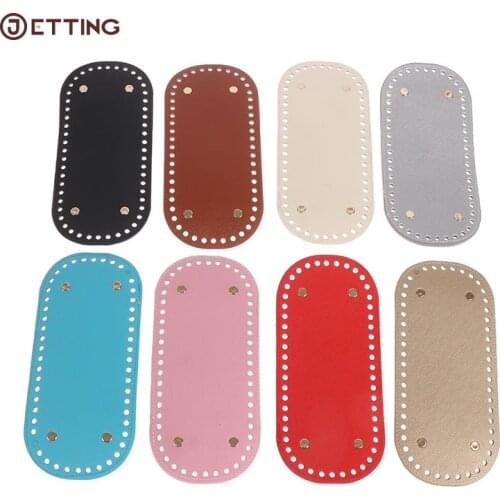 25x12cm Bag PU Leather Bottom DIY Handmade Oval Long Bottom Bag Accessories For Knitting Bags Handbag Crossbody Bags Bottom