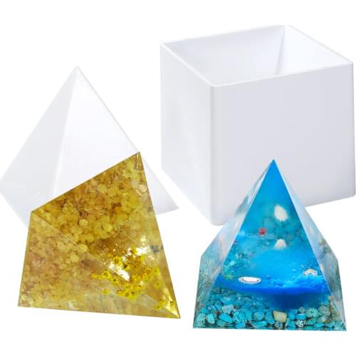 1pcs super Large Pyramid Shape DIY Silicone Mold Jewelry Making Ornament Craft Mould 15cm Decorating Tools