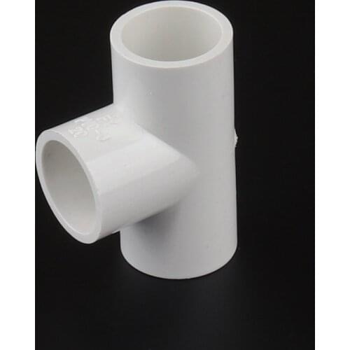 30pcs PVC Tee 20mm PVC Pipe 3 Way Connector PVC Tube Repair Joint for Water Supply Irrigation Aquarium Circulation