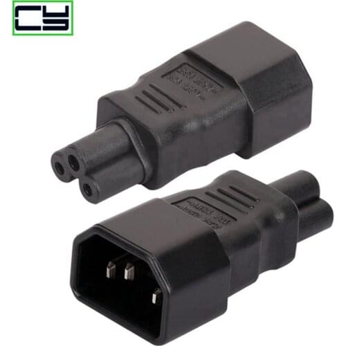Universal Power Adapter IEC 320 C14 to C5 Adapter Converter C5 to C14 AC Power Plug Socket 3 Pin IEC320 C14 Connector HOT