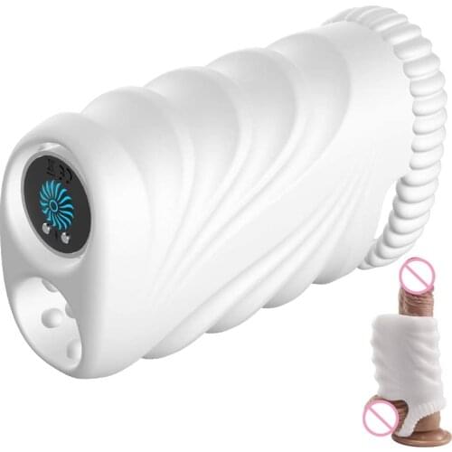 Vibrating Male Masturbator With Powerful Bullet, 10 Strong Vibrations Men Masturbation Penis Stimulator With Cock Ring Sex Toys