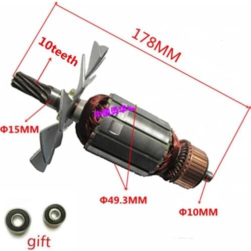 AC 220-240V Armature Motor Replacement for MAKITA 5103N 5201N Circular Saw