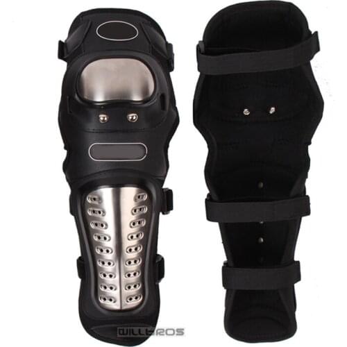 Street Moto Riding Knee Protector With Slider Motorcycle MX Dirt Bike Off-road Leg Protection