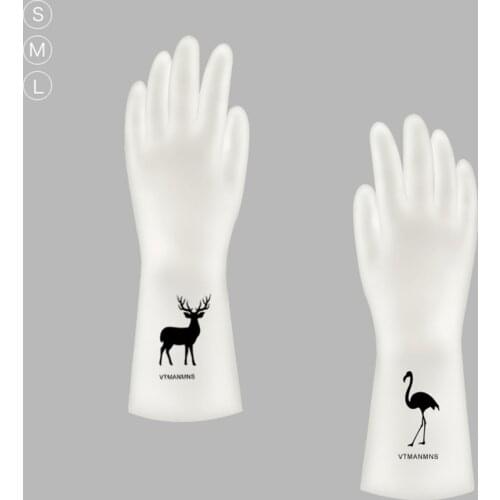 Dish Washing Gloves For Female Waterproof Rubber Latex Kitchen Durable Cleaning Household Chores Washing Dishes