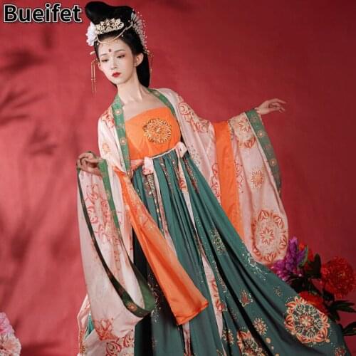 Womens Hanfu Dress Chinese Style Traditional Fairy Dress Original Ancient Tang Suit Princess Costume Tang Dynasty Cosply Suit