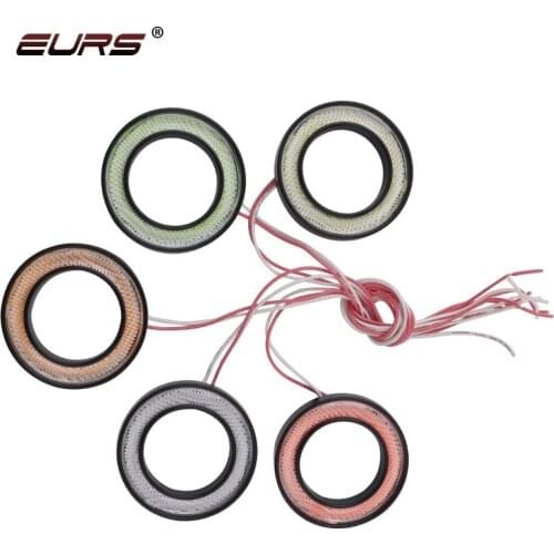 1pcs LED Angel Eyes Bulb Halo Ring Lamp Car Daytime Running Light 64mm 76mm 89mm DRL Fog Light Styling Light Decorative Lights