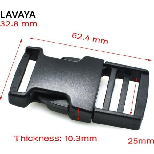 1pcs/pack Pack 1" Webbing Plastic Two-stroke Side Buckle For Tactical Backpack Straps Camping Bags