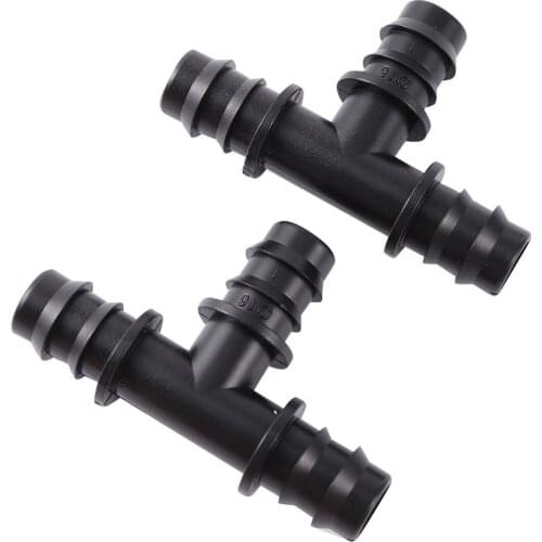Hose Quick Coupling 13mm Barbed Tee Three Way Garden Water Connectors For DN16 Pipe Garden Irrigation Connection Joints 10 Pcs