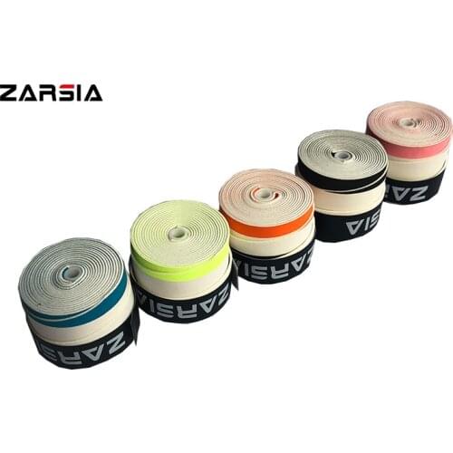 3pcs Retail ZARSIA NEW 2020 White color edge tennis overgrips, an-ti slip tbadminton racket over grip squash racket overgrips